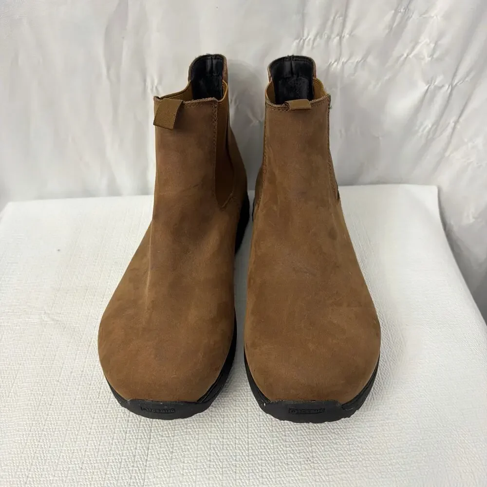 Icebug Boots Mens 13 Wander BUGrip Chelsea Brown Leather Snow